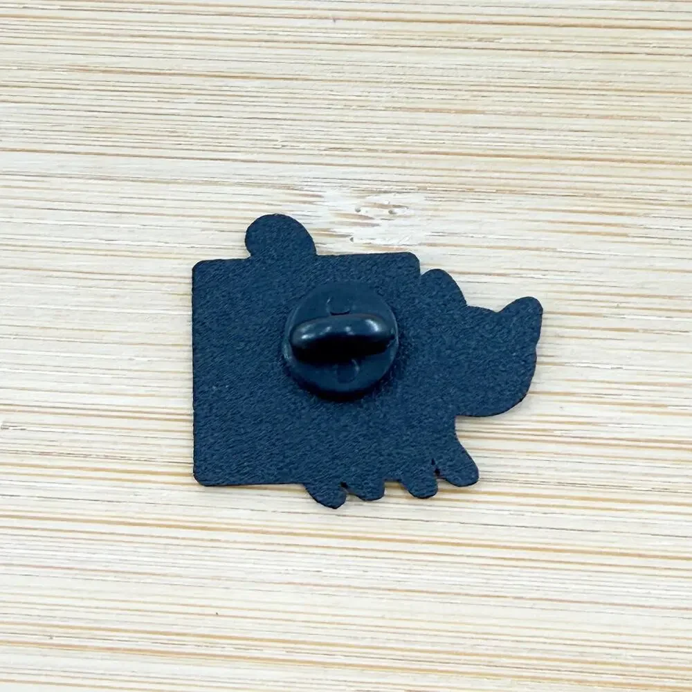 Cat Scan Black Cat Funny Pun Enamel Pin